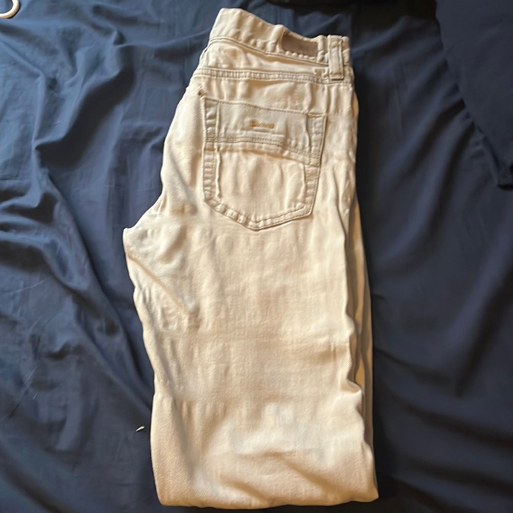 Biker jeans light blue one small hole on the front
